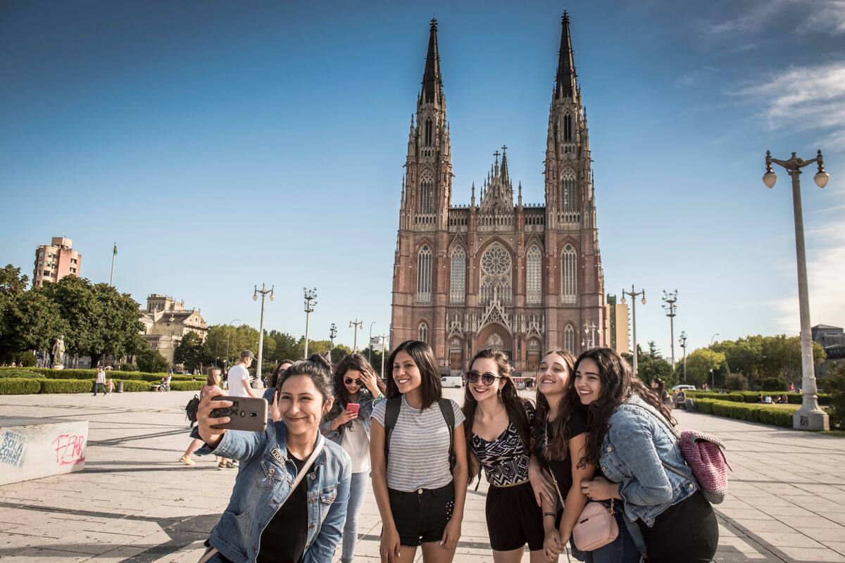 Selfie grupal en la Catedral.