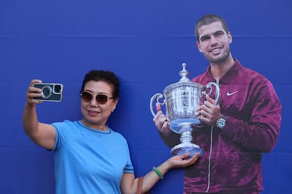 Selfies hasta con los murales: todo vale en el US Open para los amantes de los recuerdos y las redes sociales