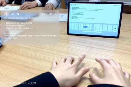 SelfieType es un teclado experimental de Samsung que detecta la posición de las manos para simular la pulsación de las teclas