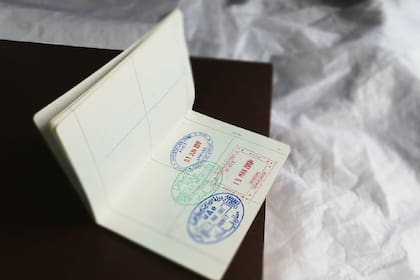 Sellos en un pasaporte