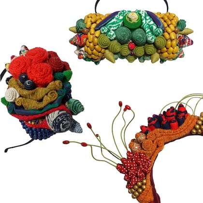Selvática textil, un trabajo de bordado con descarte de producción
