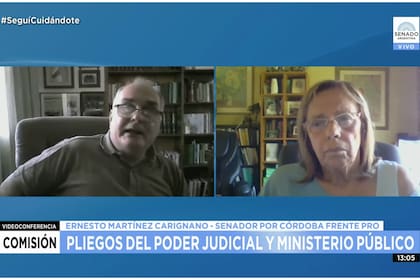 El senador Ernesto Martínez Carignano (Frente Pro) cuestionó el trámite del pedido de nuevo acuerdo para la camarista Silvia Mora, que es la mujer del juez Ricardo Recondo
