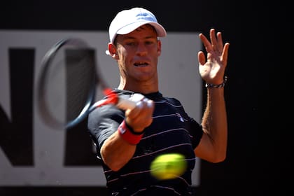September 17, 2020 Argentinas Diego Schwartzman in action during his second match against Australias John Millman
