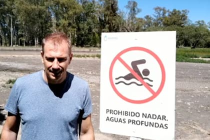 Sequía en la laguna de Navarro