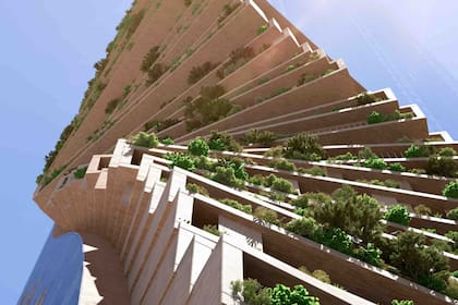 Serán dos edificios de diferentes alturas tapizados de verde en Melbourne, Australia