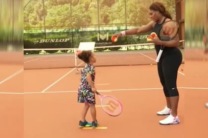 Serena Williams compartió una tierna foto con su hija Olympia de tres años