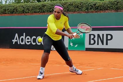 Serena Williams durante su visita a la Argentina para jugar la (ex) Fed Cup