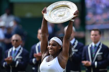 Serena Williams ganó siete veces el título individual en Wimbledon