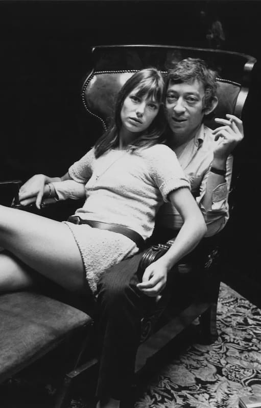 Serge Gainsbourg y Jane Birkin, en La Maison Gaisbourg de París.