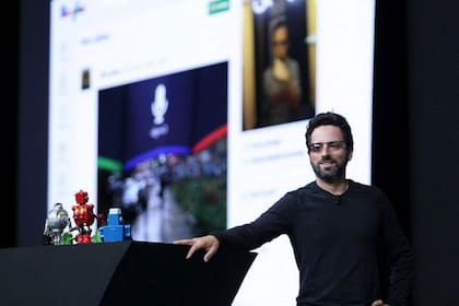 Sergei Brin con los Google Glass durante la conferencia de desarrolladores de la compañía en 2012