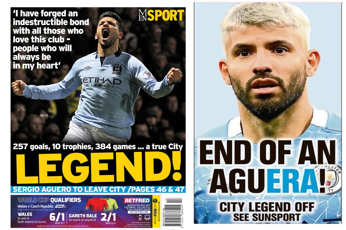 Sergio Agüero anunció su partida de Manchester City y los medios británicos recordaron la importancia que tuvo para el fútbol inglés