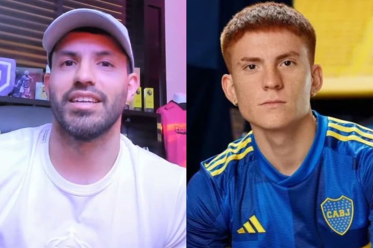 Sergio Agüero elogió a Valentín Barco, jugador de Boca