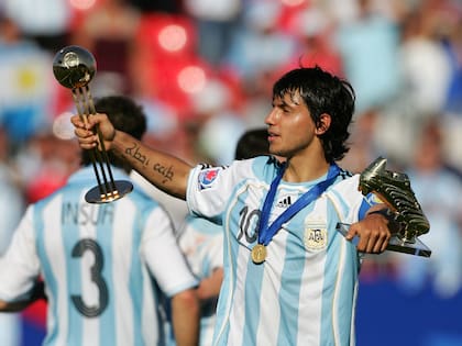 Sergio Agüero ganó los mundiales Sub 20 de 2005 y 2007; en el último fue el Mejor Jugador