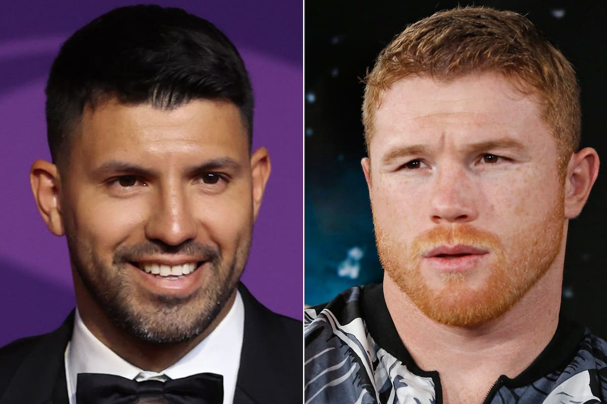 Sergio Agüero y Canelo Álvarez