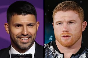 Sergio Agüero y Canelo Álvarez