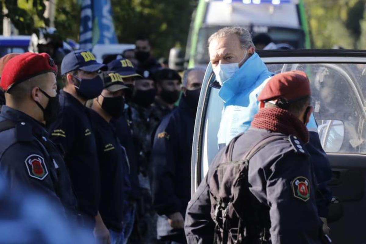 Sergio Berni al llegar al lugar donde encontraron a Maia