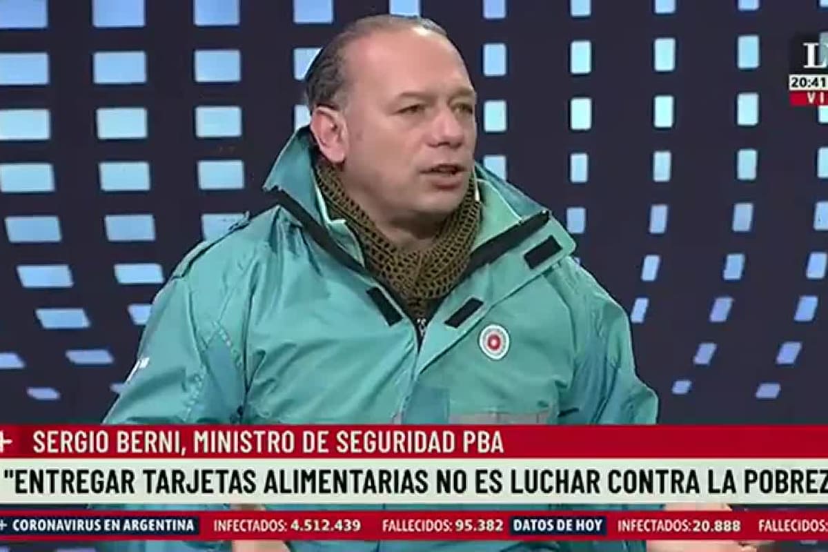 Sergio Berni, muy duro conta Alberto Fernández y su gabinete