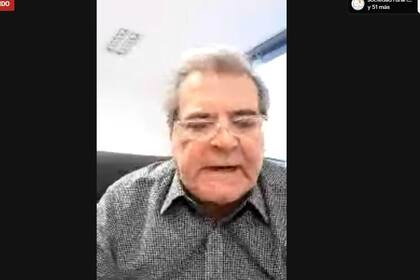 Sergio Busso, ministro de Agricultura de Córdoba, en la charla virtual “Nuevos desafíos a partir del Covid-19”, organizado por la SRA