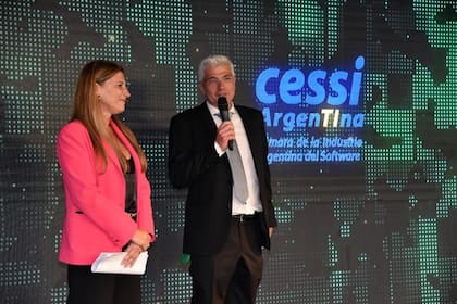 Sergio Candelo, presidente de la Cessi, y María Apólito