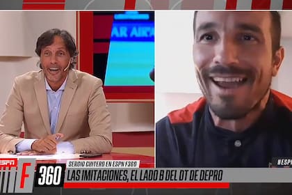 Sergio Chitero se lució con sus imitaciones en la previa del partido entre Defensores de Pronunciamiento y River