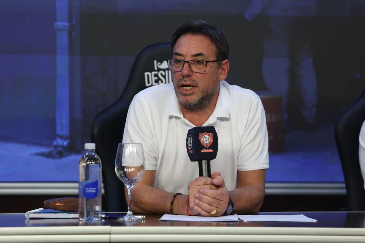Sergio Costantino, el presidente a cargo de San Lorenzo en un momento crítico