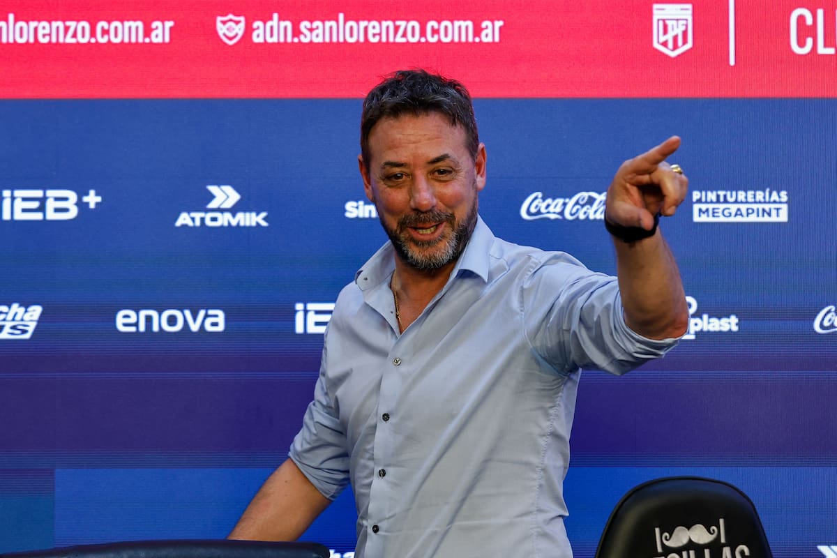 Sergio Costantino es el presidente interino de San Lorenzo desde diciembre; ahora busca ser elegido por el socio