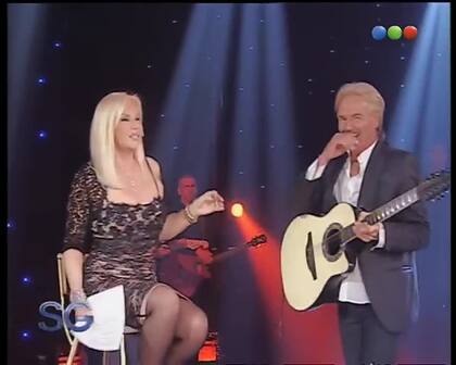 Sergio Denis, junto a Susana Giménez