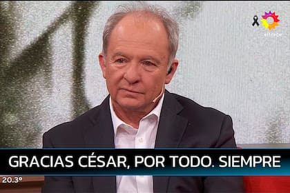 Sergio Elguezábal fue uno de los periodistas que recordaron a Mascetti en la edición especial de Telenoche