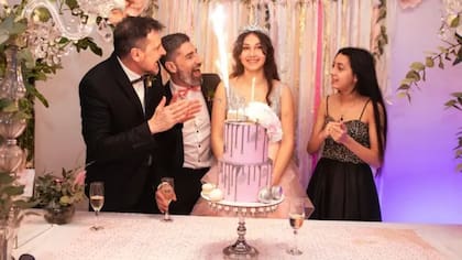 Sergio, Franco, Ariadna y Cristal