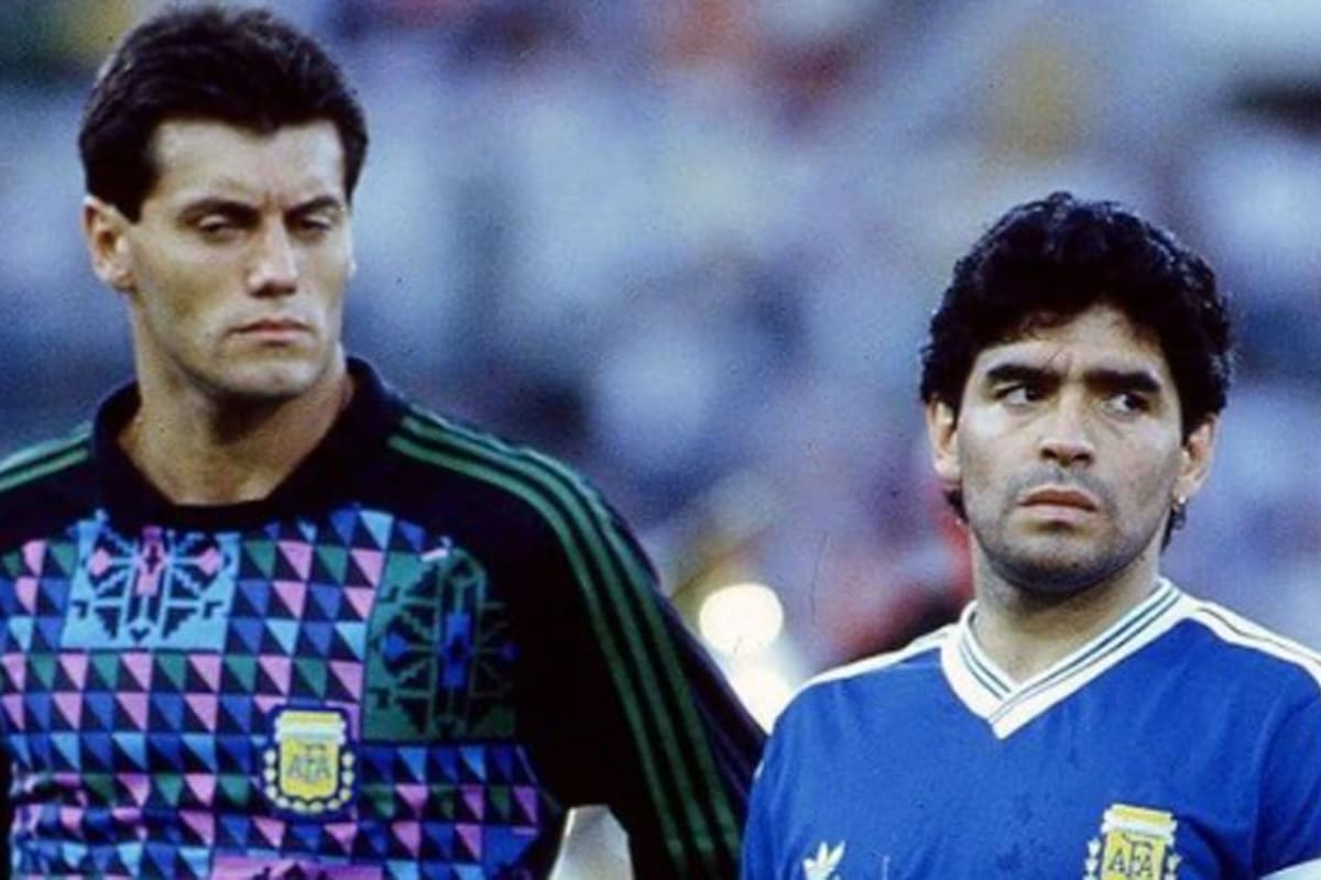 Sergio Goycochea celebró el Día de la Patria con un sentido homenaje a Diego Maradona