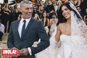 Sergio Goycochea escoltó orgulloso a su heredera hacia el altar