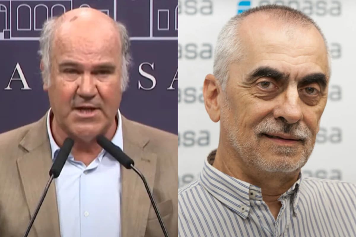 Sergio Iraeta, secretario de Agricultura, y Pablo Cortese, presidente del Senasa