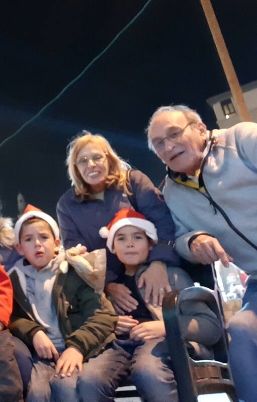 Sergio, junto a su familia