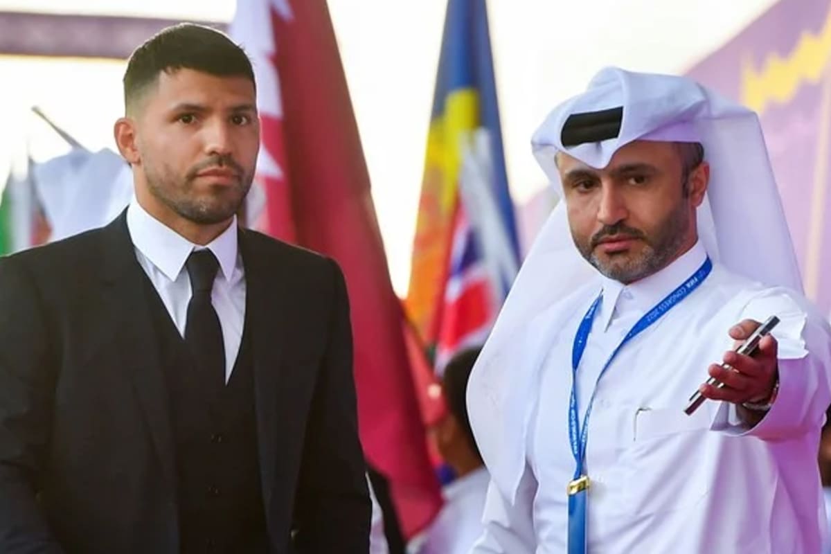 Sergio "Kun" Agüero ya se encuentra en Qatar para presenciar el sorteo mundialista.