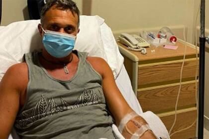 Sergio Lapegüe desde la sala de terapia intensiva
