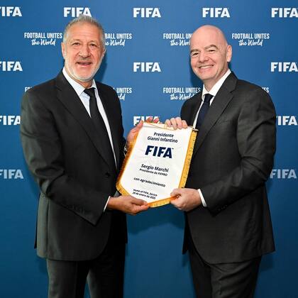 Sergio Marchi y Gianni Infantino, en tiempos de más diálogo