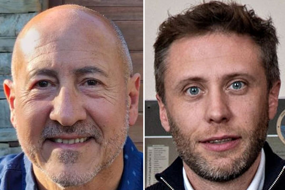 Sergio Martín Álvarez (izquierda) reemplaza a Cristian Larsen (derecha)