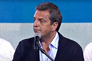 Sergio Massa al reconocer la derrota