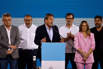 Sergio Massa, al reconocer la derrota electoral en el búnker de UP, el 19 de noviembre
