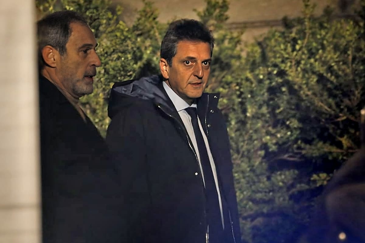 Sergio Massa al salir del Congreso