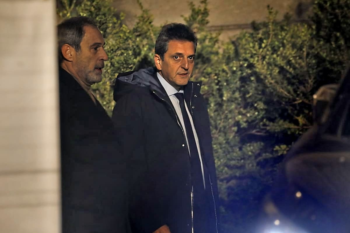 Sergio Massa al salir del Congreso