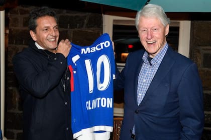 Sergio Massa cenó con el expresidente de EE.UU. Bill Clinton