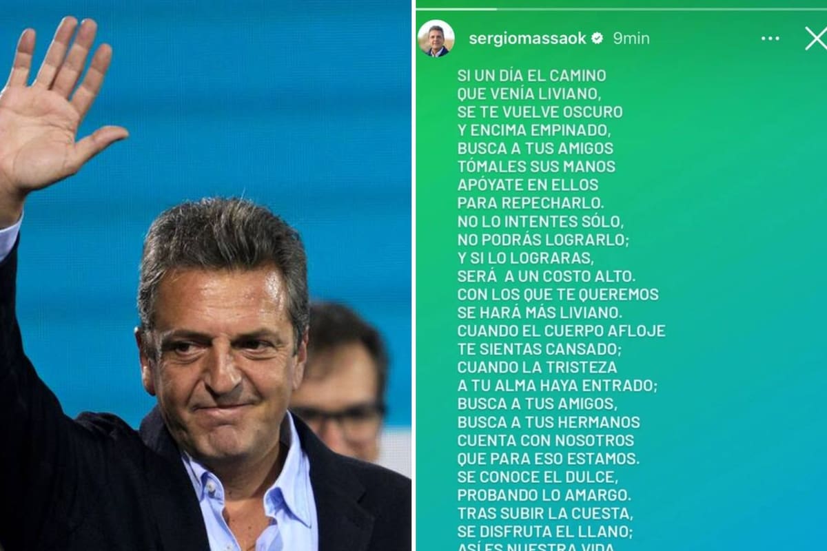 Sergio Massa cometió un error en Instagram