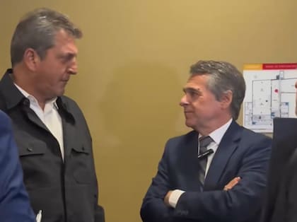 Sergio Massa con Diego Giuliano en Rosario