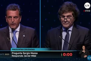 Sergio Massa cruzó a Javier Milei con el micrófono cerrado