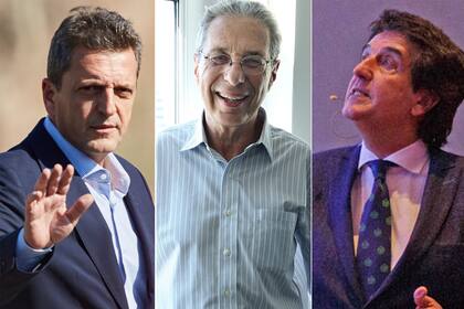 Sergio Massa, Daniel Marx y Carlos Melconian