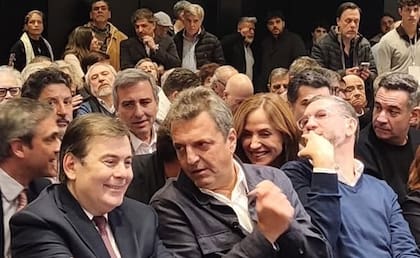 Sergio Massa, durante el homenaje realizado recientemente a José Manuel de la Sota
