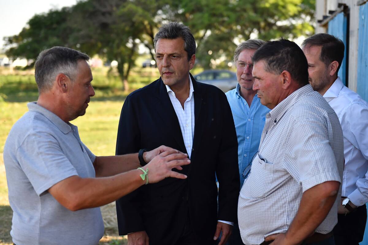Sergio Massa durante la presentación de Plan Impulso Tambero en Villa María