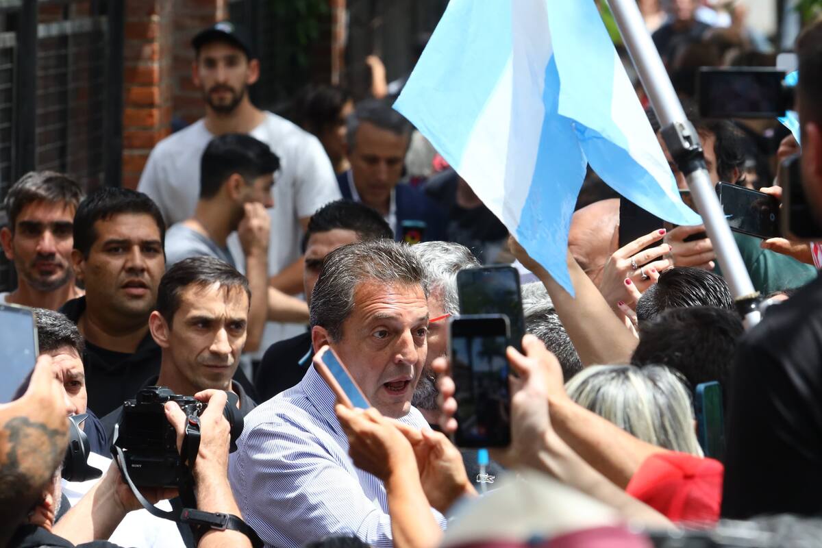 Sergio Massa el dia del balotaje