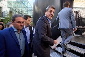 Sergio Massa, el fin de semana, en Mendoza, donde estuvo en la fiesta de la Vendimia